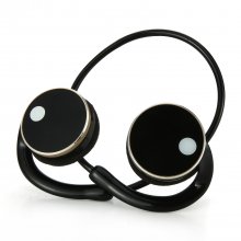 MeGoo2 Wireless Bluetooth Earclip Headphones with Handsfree Calling MP3 Pedometer Black
