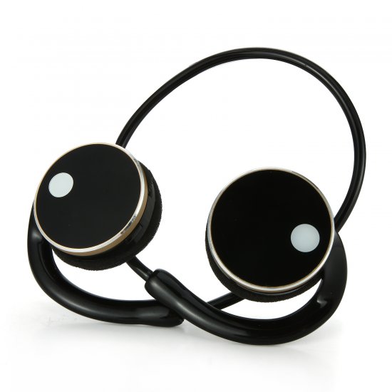MeGoo2 Wireless Bluetooth Earclip Headphones with Handsfree Calling MP3 Pedometer Black