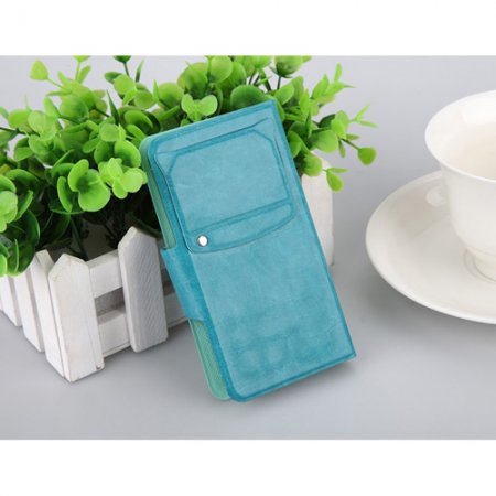 Universal 3.5-4.0 inch Protective Sucker Stand Leather Case Cover for Smartphones