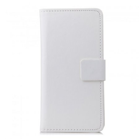 Fashion Leather Flip Case Cover for iNew V8 Smartphone White