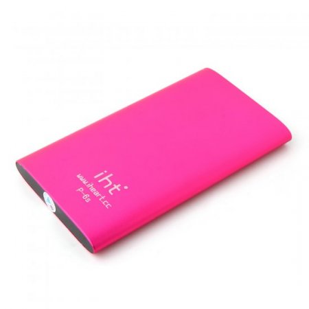 IHT P-6S 6600mAh Power Bank with 3-in-1 USB Cable for Smartphone Rose