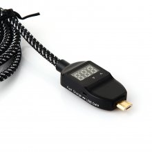 4FT 1.26m LED Smart Display Super Charging Cable Black