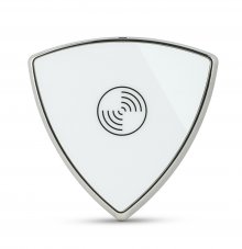 UP4 Portable Triangle Qi Wireless Charging Transmitter with LED Indicator 5W White