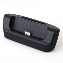 2-In-1 Dock Station Charger For Samsung Galaxy S5 i9600 G900 Smartphone Black