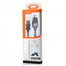 4FT 1.26m LED Smart Display Super Charging Cable Black