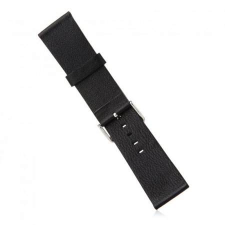 Top Layer Leather Buckle Watch Bands Straps For Apple Watch 38mm&42mm Black