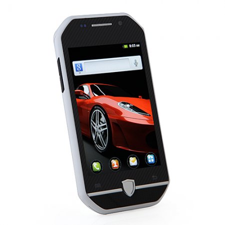 F599 Smartphone Android 2.3 MTK6515 3.4 Inch TFT Capacitive Screen - White