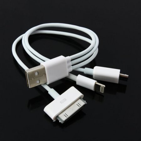 IHT P-6S 6600mAh Power Bank with 3-in-1 USB Cable for Smartphone Black