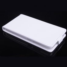Leather Flip Cover Case Stand ZTE V5 MAX Smartphone White
