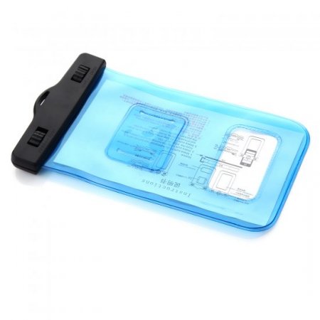 Durable Sealed Waterproof Phone Bag Underwater Back Cover Case Blue