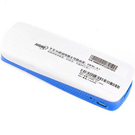 HAME A1 Broadband 3G WiFi Wireless Router Hotspot 1800mAh Mobile Power Bank