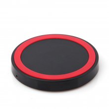 Q5 Portable Mini Wireless Charger Pad for Qi Compliant Devices Red&Black