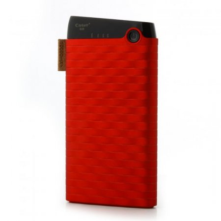 Cager S13 10000mAh Portable Dual USB Output Power Bank for Smartphones Tablet PC Red