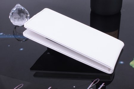 Leather Flip Cover Stand Case for DOOGEE DG900 Smartphone White
