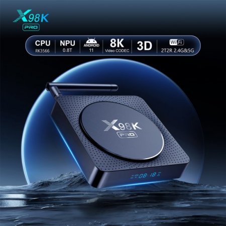 Android Set Top Box 11.0 RK3566 Quad-Core 64bit 8K Video Codec 2.1000M Ethernet 4G/5G WIFI BT 5.0 Iptv Box