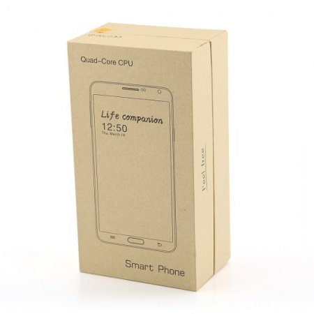 Tengda N9005 Smartphone MTK6582 Quad Core Android 4.2 5.5 Inch Air Gesture OTG - Black