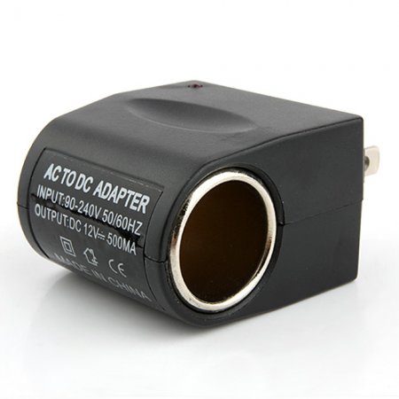 Car Charger Socket AC 90V-240V to DC 12V Switch Power Adapter