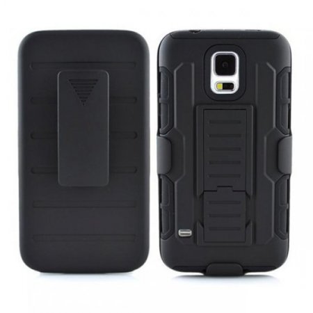 Cool Armour Pattern Shockproof Protective Stand Phone Case For Samsung Galaxy S5