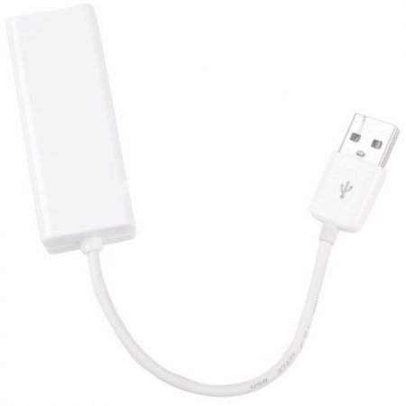 USB 2.0 to Fast Ethernet Network Converter Adapter White