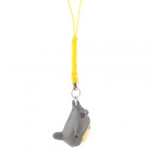 Funny and Vivid Totoro Style Resin Cellphone Pendant with Yellow Strap