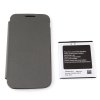 Protective Flip Cover Case + 2600mAh Battery for HTM H9500+ Quad Core Smartphone