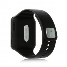 MIFone W15 2.5D Sapphire Glass Smart Bluetooth Watch 1.5" Screen TPSiV Safe Strap Black