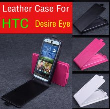 Leather Flip Cover Stand Case for HTC Desire Eye Smartphone Black
