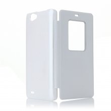 S-view Flip Cover with Suction Cup for ThL 5000 Smartphone White
