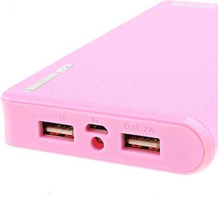 Fashion Wallet Pattern 20000mAh Mobile Power Bank for Smartphone Tablet PC