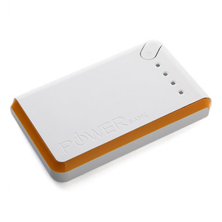 15000mAh Dual-USB Power Bank for Mobile Phone Tablet PC White