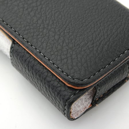 Magnetic Closure Protective Leather Case Cover for iPhone 4/4S Sony ST25i HTC ONE V Black