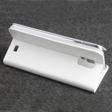 Fashion Leather Flip Case Cover for DOOGEE VOYAGER2 DG310 Smartphone White