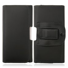 Smooth Magnetic Closure Protective Leather Case Cover for Hero V6888 Smartphone Black