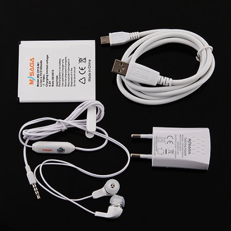 MYSAGA M2 Smartphone Android 4.2 MTK6589T Quad Core 5.0 Inch IPS Retina FHD Screen F2.0 13.0MP Camera 16GB- White