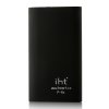 IHT P-6S 6600mAh Power Bank with 3-in-1 USB Cable for Smartphone Black