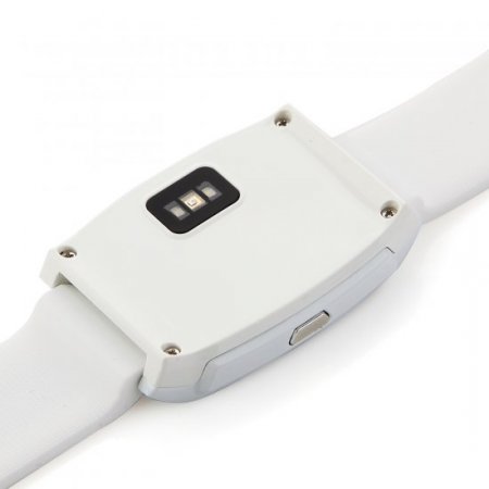 U Watch UX Bluetooth Watch Heart Rate Monitor for iOS And Android Smartphones White