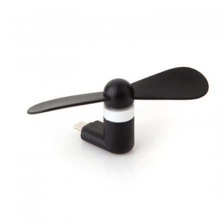 Portable Lightning 8pin Male USB Fans for iPhone 5/ 5S/ 6 Black