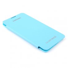 Portable Leather Flip Case Cover for Samsung Galaxy Note III Blue