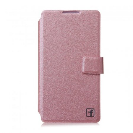 Fashion Flower Show Leather Stand Case Cover for Coolpad 7295C Smartphone Champagne