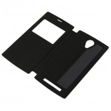 S-View Flip Cover Case Protective Case for ThL L969 Smarthphone - Black