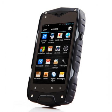 Tengda Z6 Smartphone IP68 MTK6572W Android 4.2 4.0 Inch IPS Screen 3G GPS Black