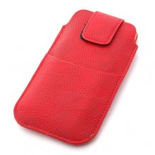 Portable H Style Insert Belt Leather Case Cover for Samsung Galaxy S4 I9300