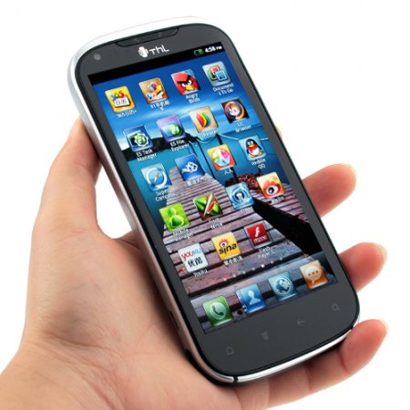 ThL V9 Smart Phone Android 4.0 OS MTK6575 1.0GHz 3G GPS WiFi 4.3 Inch QHD Screen- Black & Silver