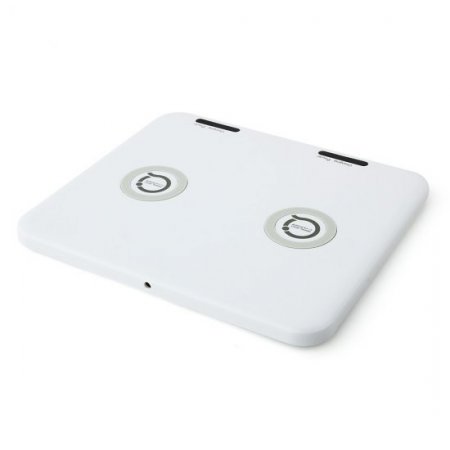 QI 6.6 Inch 2-in-1 Wireless Charger for QI Standard Smartphone White