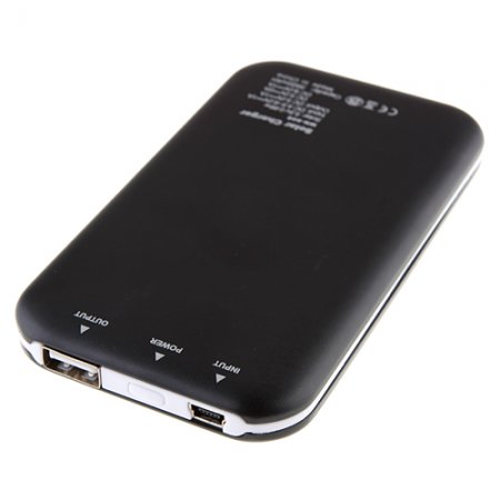 3500mAh Solar Charger Power Bank with 6 Connectors for iPhone Smart Phone- Black