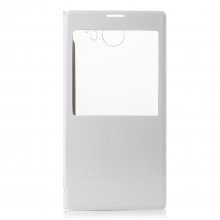 Original S-View Flip Cover Case Protective Case for iNew V3 Smarthphone White