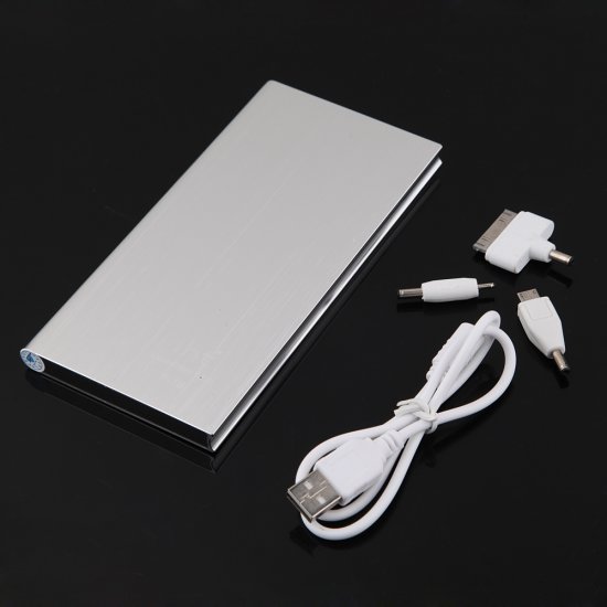 IHT P-18 18000mAh Dual USB Power Bank for iPhone iPad Smartphone - Silver