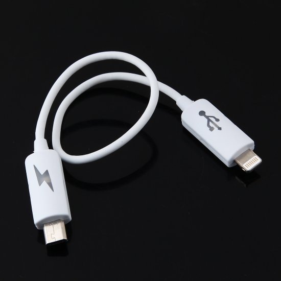 Portable Phone To Phone Emergency Charging Cable for iPhone 5 for Android phone