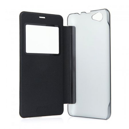 Original Protective Case S-View Flip Cover for Elephone P5000 Smartphone- Black