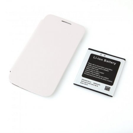 Protective Flip Cover Case + 2600mAh Battery for Feiteng H9500 Quad Core Smartphone